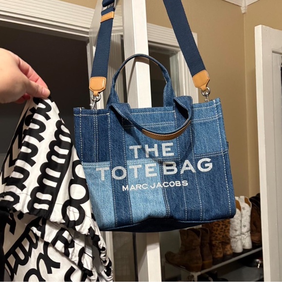 Marc Jacobs Handbags - Marc Jacobs Denim Blue Medium Tote Bag